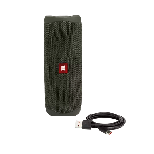 JBL_Flip5_Product Photo_Cable_Forest Green-1605×1605-DS1