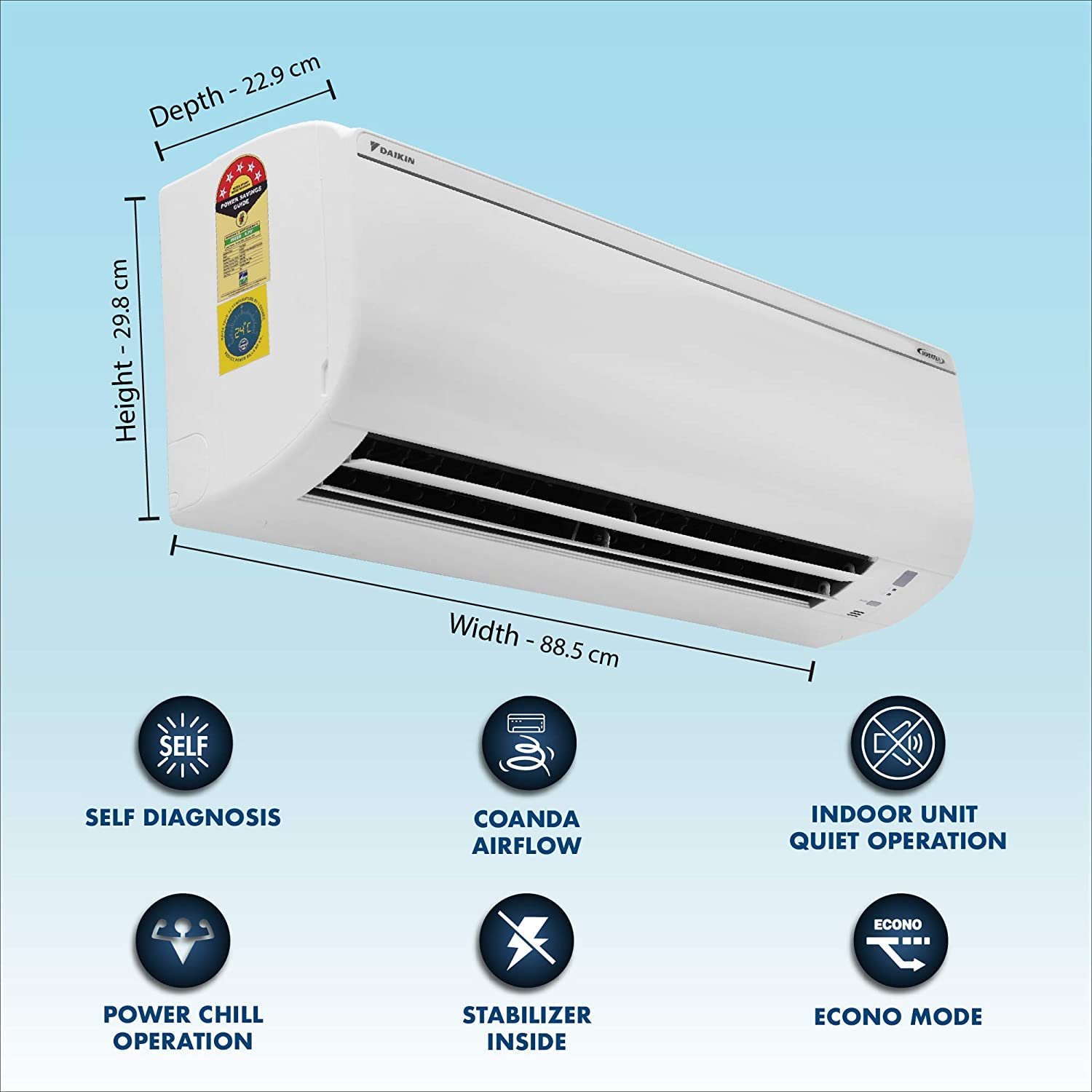 Daikin inverter deals ac 1.5 ton