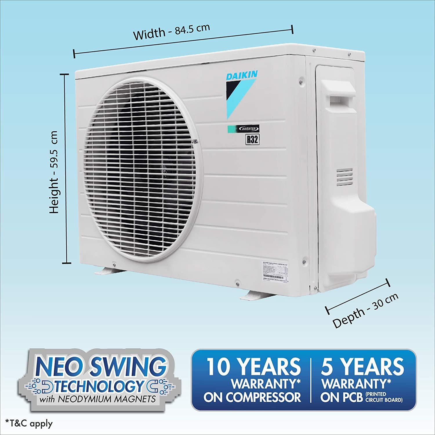 Daikin 1.5 deals ton ac