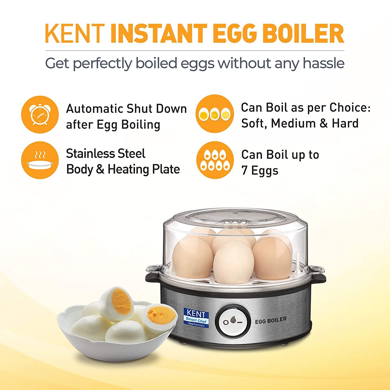 Electric Egg Boiler, For Home, Input Power Supply: 220 V