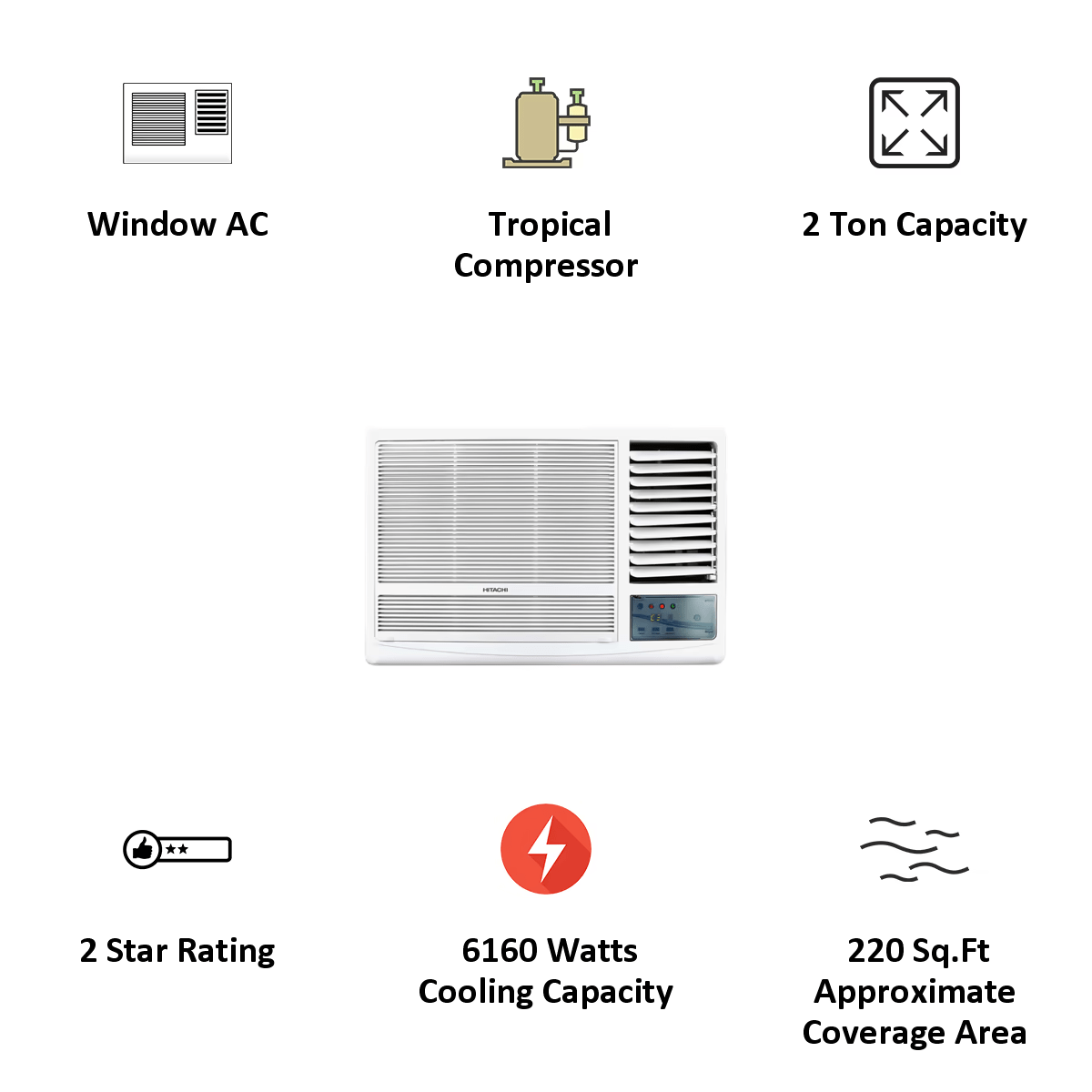 hitachi raw222kvd kaze window ac