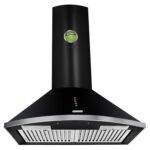 FABER Tender 3D BK T2S2 LTW 60 Wall Mounted Black 1095 CMH Chimney
